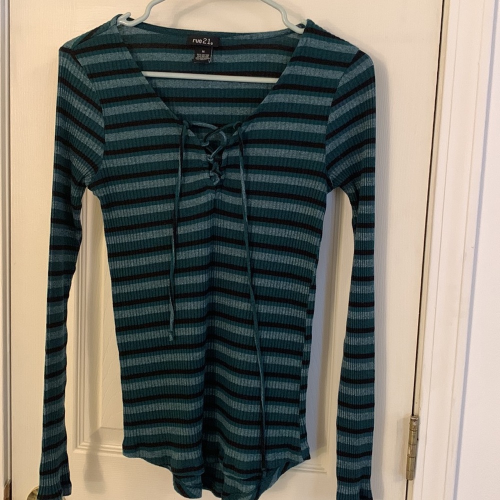 Laced-up long sleeve from Rue21